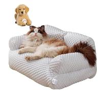 GLazzy Ice Silk Cooling Pet Couch, Cats Breathable Washable Pet Beds, Dog Cooling Bed Summer Sleeping Cool Ice Silk Bed for Small, Medium, Large Dogs & Cats(Purple,M)