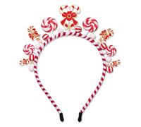 GLBCC Candy Cane Headband for Women Christmas Holiday Candyland Lollipop Headband Halloween Party Favors Candy girl Birthday Outfit