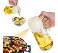 GLBEAR 16oz Olive Oil Dispenser, 2 in 1 Oil Sprayer for Cooking,470ml spray bottles,oil dispenser for kitchen,Salad,BBQ