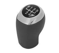 GLBLPEXELR Leather Gear Knob for Hyundai for Accent Solaris 2011-2014 5 Speed Manual Gear Shift Knob Black Shifter Lever Head Replacement