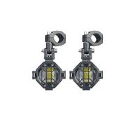 GLBLPEXELR Motorcycle Headlight Motorcycle Auxiliary LED Light Driving Spotlights White/Amber Led Fog Lights Motorcycle 100W Driving Lamps(1set)