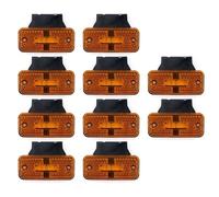 GLBLPEXELR Rear Light Unit Auto Trailer Truck Lorry 10/8/6/4pcs 12V 24V LED Side Marker Light Car External Lights Squarde Warning Tail Signal Lamp(10pcs yellow)