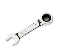 GLBMLMTHZP 1Pcs 8-19mm 72 Tooth Short Handle Ratchet Socket Wrench CRV Quick Open Reversible Combination Stubby Spanner Auto Repair Tools(12mm)