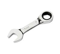 GLBMLMTHZP 1Pcs 8-19mm 72 Tooth Short Handle Ratchet Socket Wrench CRV Quick Open Reversible Combination Stubby Spanner Auto Repair Tools(17mm)
