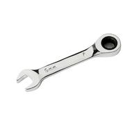 GLBMLMTHZP 6-19mm Ratchet Socket Spanner 72 Teeth Short Handle Stubby Single Wrench Steel Reversible Combination Nut Repair Tool(9mm)