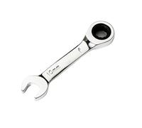 GLBMLMTHZP 6-19mm Ratchet Socket Spanner 72 Teeth Short Handle Stubby Single Wrench Steel Reversible Combination Nut Repair Tool(10mm)