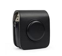GLBMLMTHZP Camera Bag Protective Cover Shell PU Leather Retro Shoulder Strap Bag Fit For FUJIFILM Fit For SQUARE SQ20 SQ10 camera bag(A)