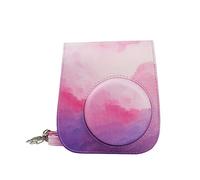 GLBMLMTHZP Camera Bag Tie-dye PU Leather Mini Film Camera Shoulder Bag Protective Cover Protective Cover Bag Fit For Fujifilm Mini 11 9 8 camera bag(B)