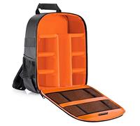 GLBMLMTHZP Camera Bag Waterproof And Shockproof Partition Protection Backpack, Suitable For SLR/digital SLR/mirrorless Camera Lens Battery camera bag(Oranje)