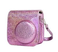 GLBMLMTHZP Camera Cover Holographic Flash Laser Shoulder Strap Bag Cover Cover Cover Fit For Fujifilm Mini 9 Mini 8 Instant Film camera bag(Roze)