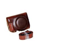 GLBMLMTHZP Camera Protective Cover With Strap PU Leather Camera Bag Protective Cover Fit For Canon Fit For Powershot G9 X G9X G9 X Mark II G9X2 camera bag(Coffee)