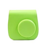 GLBMLMTHZP Classic Retro PU Leather Camera Strap Shoulder Bag Protective Cover Camera Protective Cover Fit For Polaroid Fit For Fujifilm Mini 8 8+ 9 camera bag(Light green)