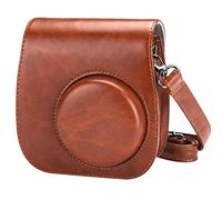 GLBMLMTHZP Classic Retro PU Leather Camera Strap Shoulder Bag Protective Cover Camera Protective Cover Fit For Polaroid Fit For Fujifilm Mini 8 8+ 9 camera bag(Bruin)