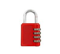 GLBMLMTHZP Combination Lock Padlock Luggage Anti-Theft Weatherproof Security Outdoor Gym Safely Code Door Black Digital Padlock(Rosso)