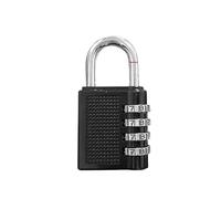 GLBMLMTHZP Combination Lock Padlock Luggage Anti-Theft Weatherproof Security Outdoor Gym Safely Code Door Black Digital Padlock(White)
