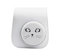 GLBMLMTHZP Cute Series PU Leather Protection Camera Bag Case Instant Camera Case Accessories Fit For Fujifilm Fit For Instax Mini 11 camera bag(B)