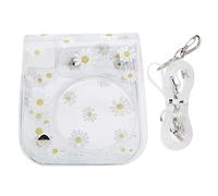 GLBMLMTHZP Foto Studio PVC Camera Bag Protective Case Instant Camera Protective Bag With Shoulder Strap Fit For Fujifilm Instax Mini 11/9/8 camera bag(White)