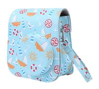 GLBMLMTHZP Foto Studio PVC Camera Bag Protective Case Instant Camera Protective Bag With Shoulder Strap Fit For Fujifilm Instax Mini 11/9/8 camera bag(Blu)