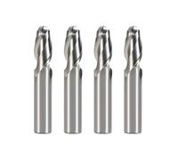 GLBMLMTHZP High Speed Steel Straight Shank Ball End Milling Cutter 2-Blade High-Precision Machining CNC End Mill Milling Cutter Set(R0.75xD6x6x51)