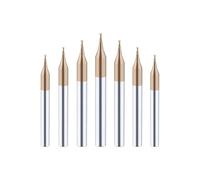 GLBMLMTHZP Micro Flat End Mill 2F Milling Cutter HRC 55 Mirco Carbide CNC Deep Long Neck Small Diameter 0.2-3.0mm Engraving Bit Router Bit Milling Cutter Set(0.9dx4x4Dx50L)