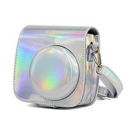 GLBMLMTHZP Mini 8 8+ 9 Symphony Camera Bag Retro Leather Camera Bag Shiny Pink Color Protective Cover Fit For Fuji Fit For Instax Fit For Polaroid camera bag(A)