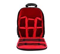 GLBMLMTHZP Multi-functional Waterproof Dslr Camera Photo Lens Bag Backpack Knapsack Large Capacity Portable Travel For Outside Photography camera bag(Type 2-Red)