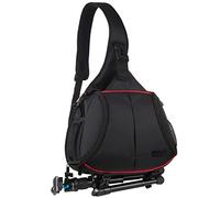 GLBMLMTHZP Photography Digital SLR Camera Photo Lens Bag Backpack Triangle Water-resistant Single Shoulder Messenger Bag Camera Backpack camera bag