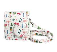 GLBMLMTHZP PU Leather Color Handbag Bag Camera Protective Case Bag With Shoulder Strap Fit For Fujifilm Fit For Mini 7S Mini7S 7C camera bag(B)