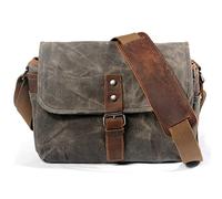 GLBMLMTHZP Retro Waterproof Camera Bag Photography Bag Canvas Mini Single Messenger Men's SLR Shoulder Strap Bag Fit For Sony Fit For Nikon Fit For Canon camera bag(Groen)