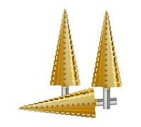 GLBMLMTHZP Straight Groove Step Drill Bit Set Titanium Coated Metal Wood Hole Cutter Core Drill Bit Set Tools Milling Cutter Set(TH304021703)