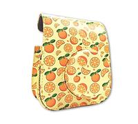 GLBMLMTHZP Summer Orange Orange Color Camera Protective Bag Retro Chip Leather Shoulder Bag Suitable For Fuji Fit For Mini 11 camera bag