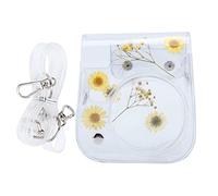 GLBMLMTHZP Transparent Small Instant Camera Bag PVC Protective Case With Shoulder Strap Camera Accessory Fit For Fujifilm Instax Mini 11/9/8 camera bag(Yellow)