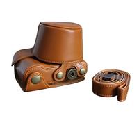 GLBMLMTHZP Waterproof Retro Leather Solid Color Protective Cover Camera Bag Protective Cover Handbag Fit For Sony A5000 A5100 / Nex3n camera bag(One Size)
