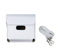 GLBMLMTHZP Wide Format Printer Leather Case Leather Camera Bag Digital Photography Camera Protective Case Waterproof Case Camera Accessories camera bag(White)