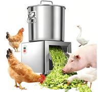 GLBMXDD 1800W Commercial Food Processor, 3500 RPM Electric Vegetable Dicer Chopper, Large Feed Port, 50-120kg/h Output for Chicken Duck Feed Processing 220V-1500W
