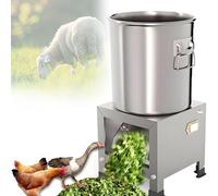 GLBMXDD 1800W Commercial Vegetable Slicer, Heavy Duty Stainless Steel Shredder Cutter Large Feed Port 50-120kg/h Output for Poultry Feed Processing 220V-1000W