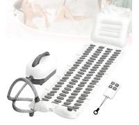 GLBMXDD Bath Spa Massage Mat,Portable Bubble Bath Machine for Tub,Body Bubble Bath Machine with Electric Air Pump, Inflatable Pillow and Remote,for Home Relaxation Extended124cm