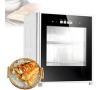GLBMXDD Commercial 40L Electric Dough Proofer, Stainless Steel Fermentation Cabinet with Adjustable Temp & Humidity for Even Fermentation for Bread, Pizza, Yogurt