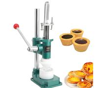 GLBMXDD Egg Tart Machine, Manual Custard Tart Shell Maker, Cheese Tart Crust Press Machine,with 1 Mold for Baking Pie Shells,cheese tarts, flower-shaped tarts, crepe cookies SN6026