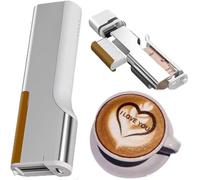 GLBMXDD Handheld Portable Coffee Printing Latte Art Printer, mini food printer ，Wireless food inkjet pen， for coffee, bread, cake, cookie decoration,Brown