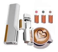 GLBMXDD Handheld Portable Coffee Printing Latte Art Printer, mini food printer ，Wireless food inkjet pen， for coffee, bread, cake, cookie decoration,3Color