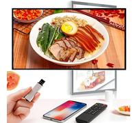 GLBMXDD LED Digital Advertising Screen, 1080P IPS Full HD, Remote Control & App Sharing, WiFi/USB/SD Supported, for Enhanced Visual Presentation in Stores 10.1in