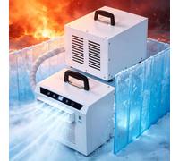GLBMXDD Portable Split System Air Conditioner with Remote Control, 3000 BTU Room Cooler with Touch Panel and Remote Control, for Tent, Rv, Home, Office, Camping 1-meterconnectingpipe