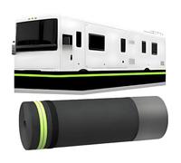 GLBMXDD RV Skirting Kit, Travel Trailer Skirting,31.5 Inch Tall,Iron Mesh at The Bottom, Windproof Snow Proof for Winter RV Storage and Camper Protection 30m/98ft