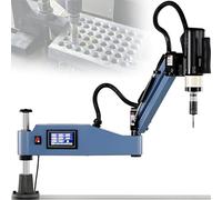 GLBMXDD Tapping Machine Table with Electric Tapping Arm, 600W Servo Motor, 360° Omnidirectional Reach, Overload Protection, 1000mm Horizontal Extension, M3-16 Thread Sizes M3-16E
