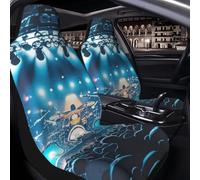 GlbnSHeric Car Seat Cover 2 Pack Seat Covers for Car Front Seats Protector Rock concert stage Seat Covers Auto Seat Mat with Elastic Strap Seat Protector Car Covers Auto Accessories Set of 2