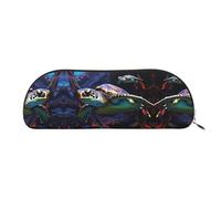 GlbnSHeric Pencil Bag Retractable Pencil Case A Colorful Tropical sea Turtle Pen Bag Stationery Case for Office Pen Holder for Work Retractable Pencil Cases with Zipper 6.5 × 19 CM