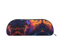 GlbnSHeric Pencil Bag Retractable Pencil Case Abstract Texture Fluid Pen Bag Stationery Case for Office Pen Holder for Work Retractable Pencil Cases with Zipper 6.5 × 19 CM