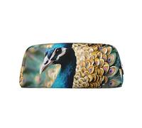 GlbnSHeric Pencil Bag Retractable Pencil Case Beautiful Peacock Pen Bag Stationery Case for Office Pen Holder for Work Retractable Pencil Cases with Zipper 8 × 20.5 CM