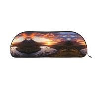 GlbnSHeric Pencil Bag Retractable Pencil Case Beautiful Sunrise Pen Bag Stationery Case for Office Pen Holder for Work Retractable Pencil Cases with Zipper 6.5 × 19 CM